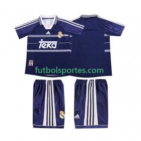 Camiseta Real Madrid 1999 Retro Niño Segunda Equipación 1998
